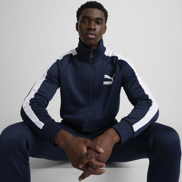 PUMA T7 ICONIC Men's Track Jacket in Blue