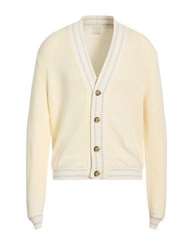 Man Cardigan Cream Size M Cotton