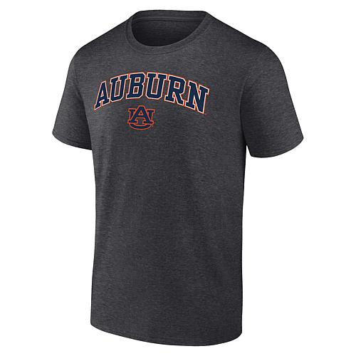 Men's Fanatics Heather Charcoal Auburn Tigers Campus T-Shirt