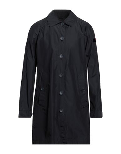 Woman Overcoat & Trench Coat Midnight blue Size 14 Cotton, Polyamide