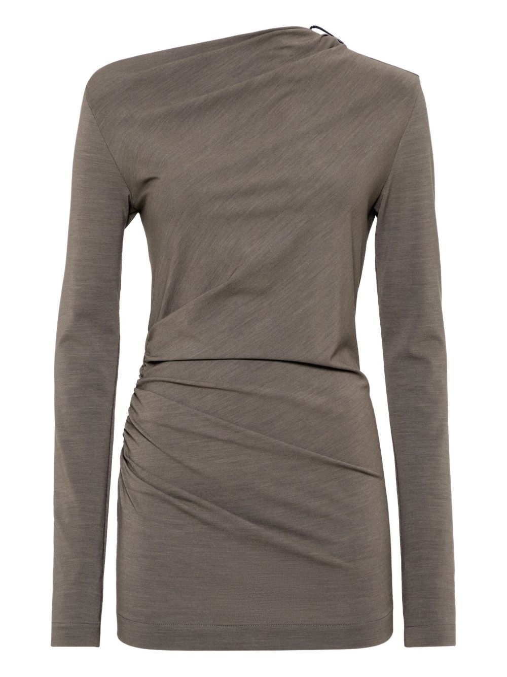 Ruched-detail top - Grey