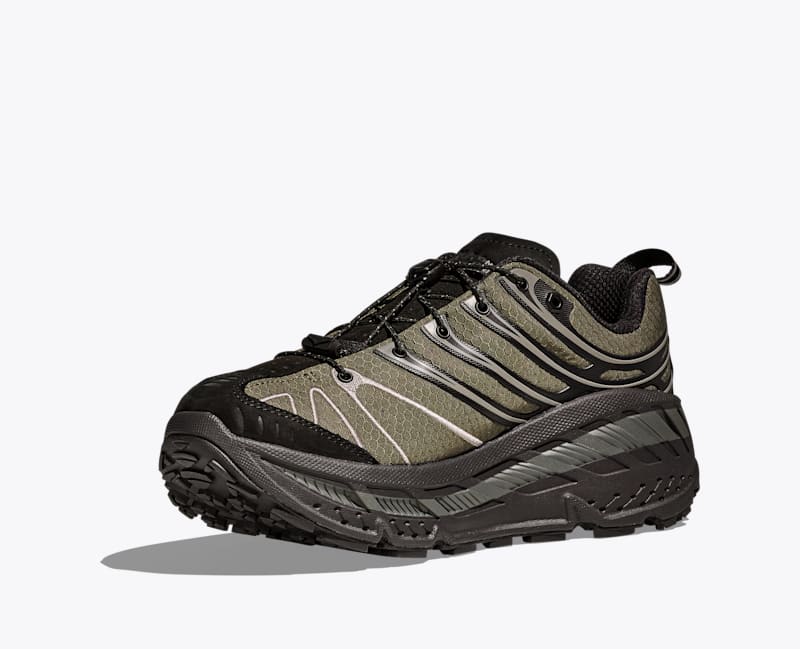 HOKA Stinson Evo GTX HAVEN Shoes in Jet Black/Tarmac