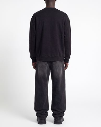 Man Sweatshirt Black Size S Cotton, Recycled polyester