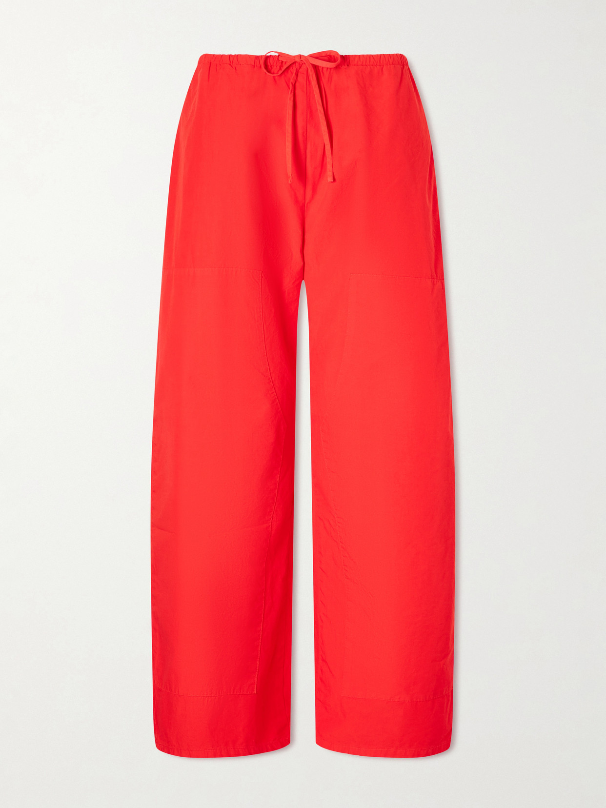 Kyoto Cotton Wide-leg Pants - Red