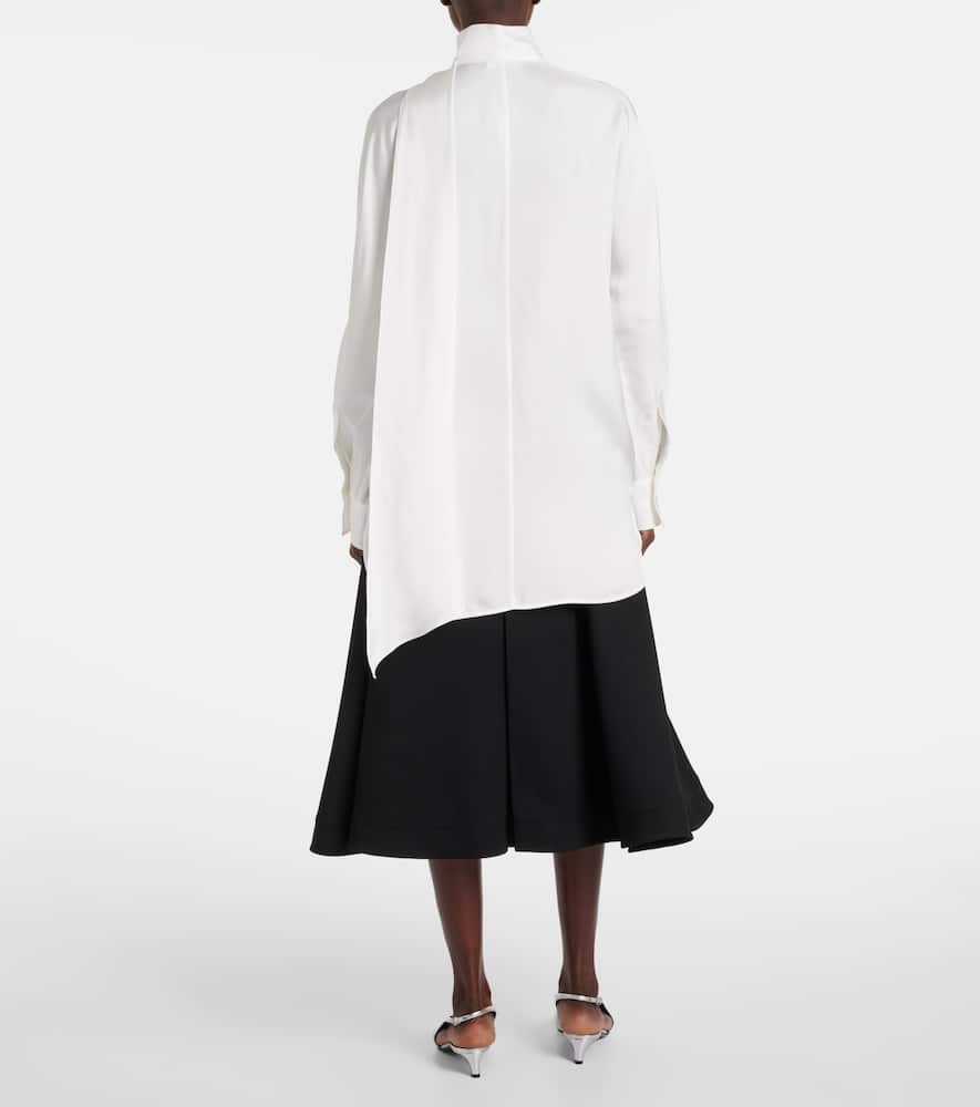 Tie-neck blouse