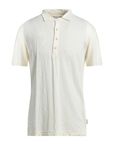 Man Polo shirt Beige Size M Linen, Elastane