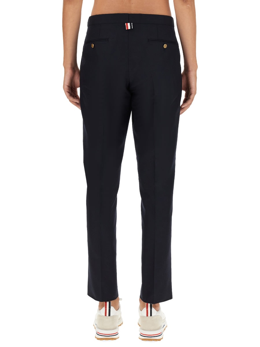 Super 120s twill side tab trousers