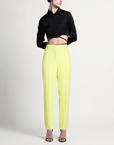 Collection Woman Pants Lime green Size 8 Polyester, Elastane