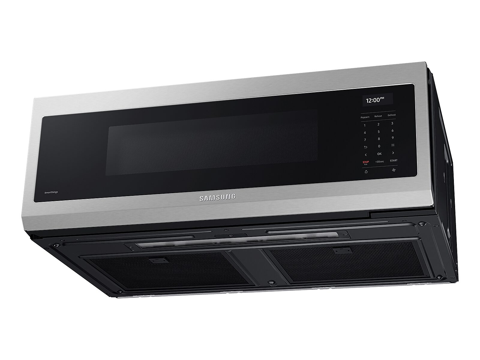 1.1 cu. ft. Smart SLIM Over-the-Range Microwave with 550 CFM Hood Ventilation, Wi-Fi & Voice Control in Stainless Steel(ME11A7710DS/AA)