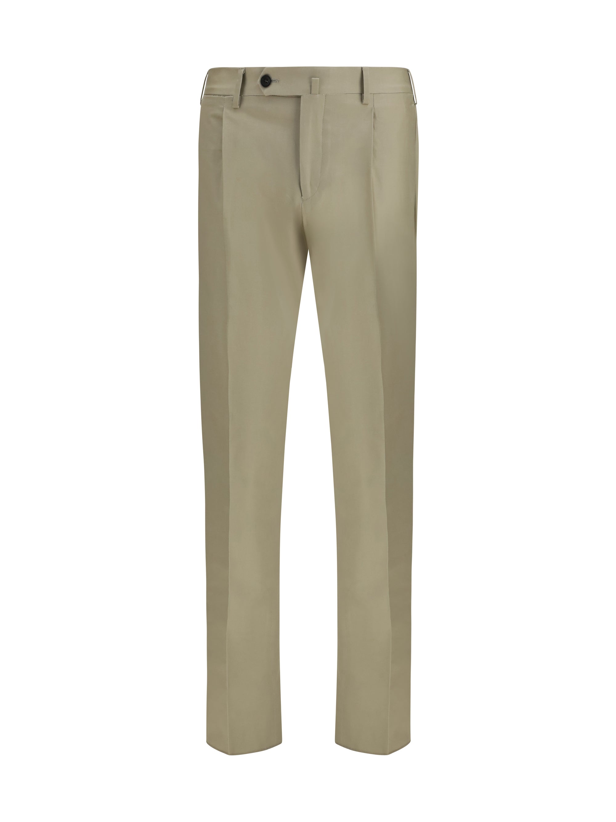 Merino Wool Trousers — Beige