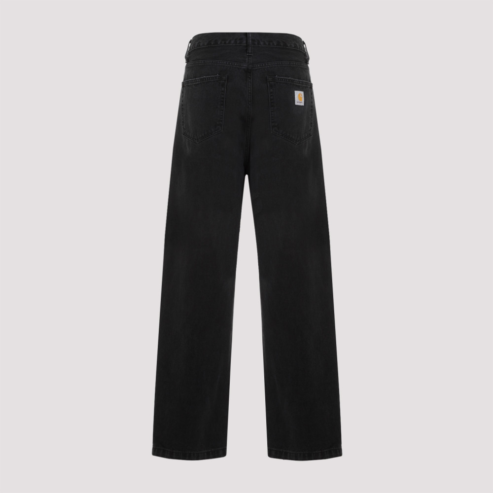 Black Black Logo Pants
