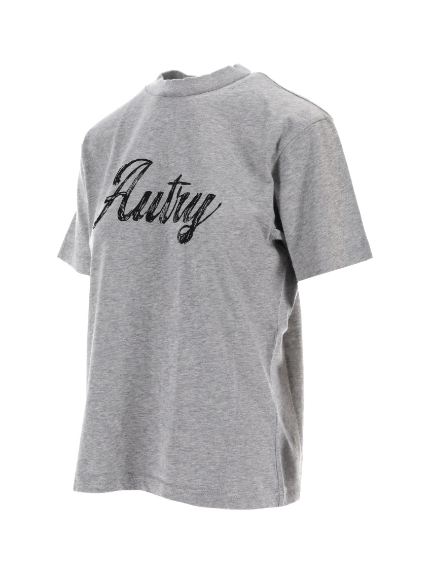 Autry - womens crew neck cotton t shirt