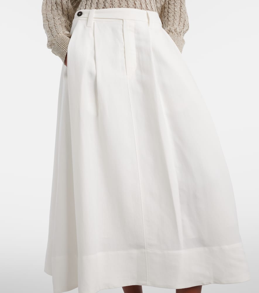 Mid-rise midi skirt