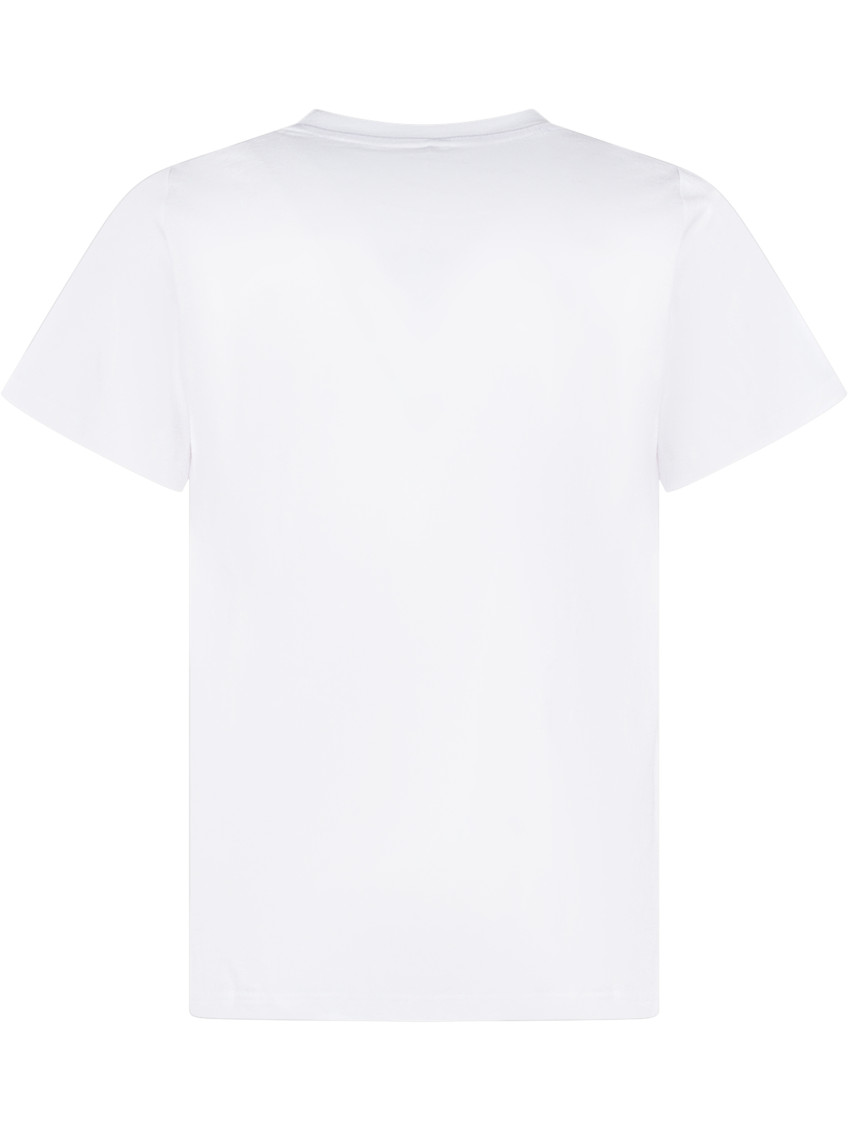 Kids White Printed T-Shirt
