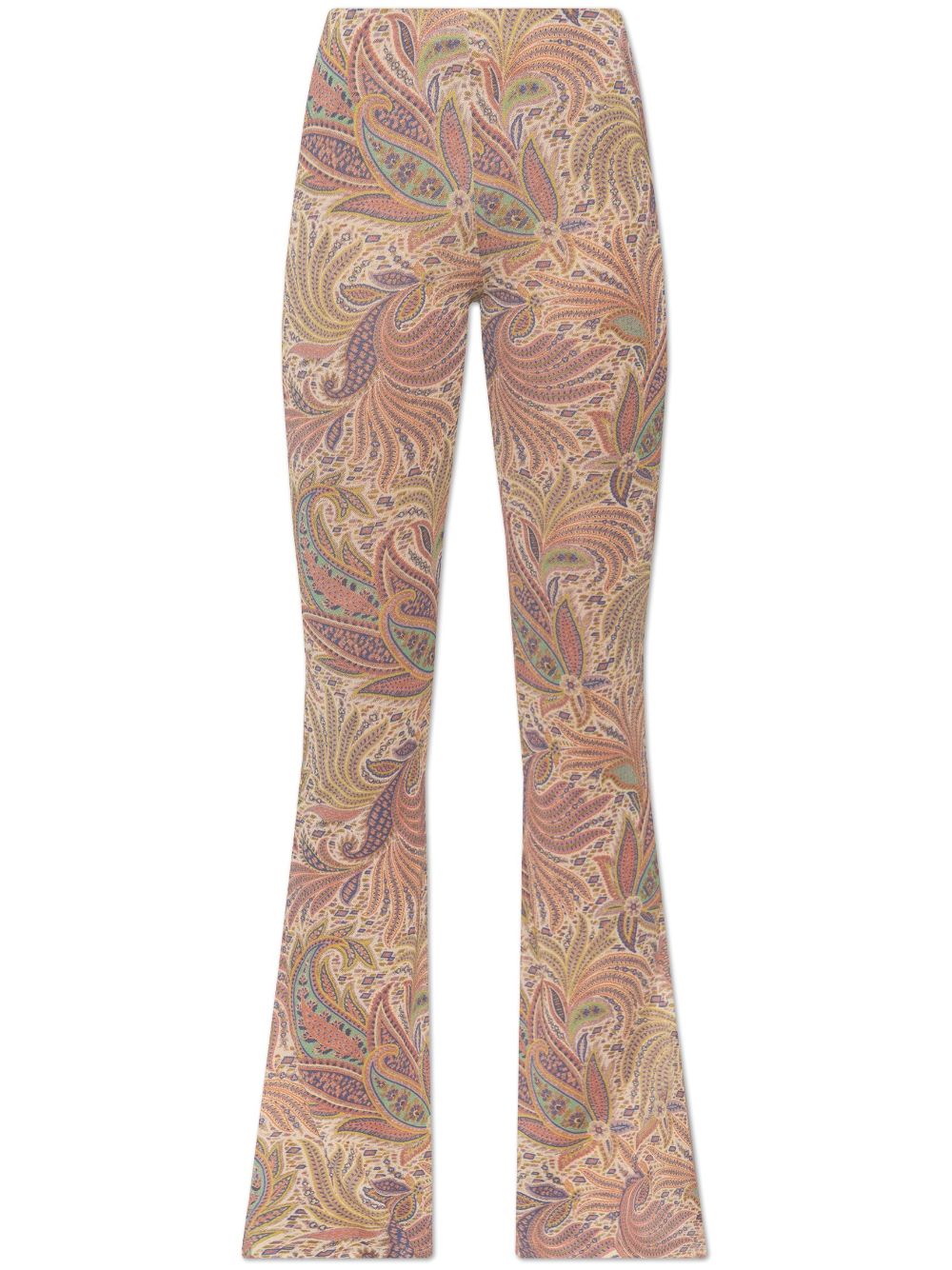 Paisley-print trousers - Neutrals