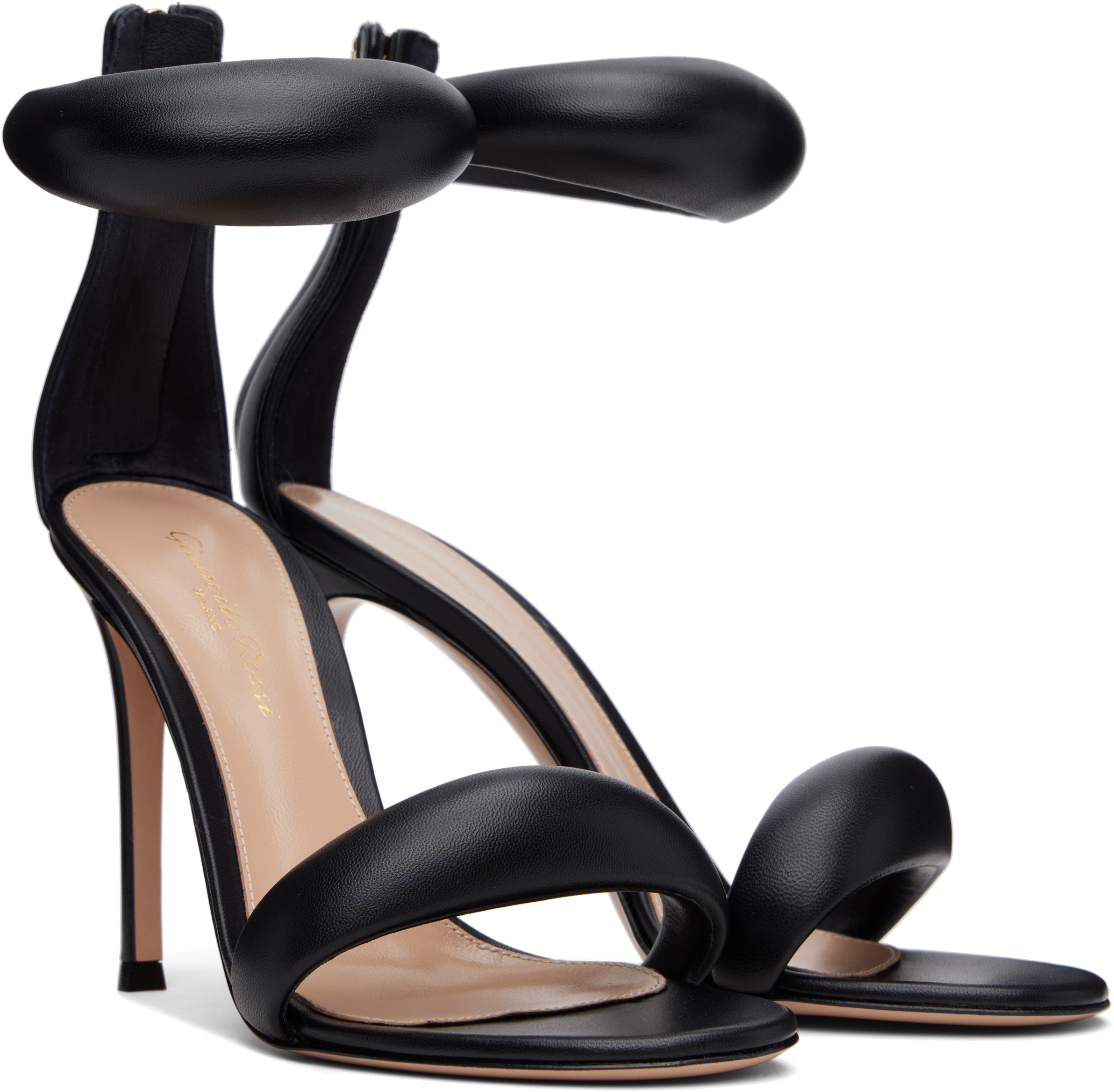 Gianvito Rossi Black Bijoux Heeled Sandals