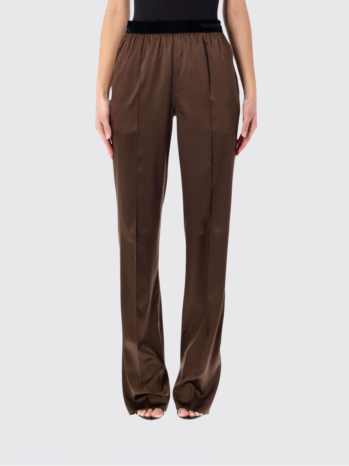 Pants Woman color Cream