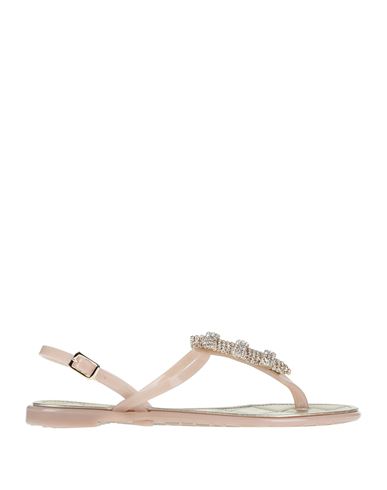 Woman Thong sandal Light pink Size 6 Rubber