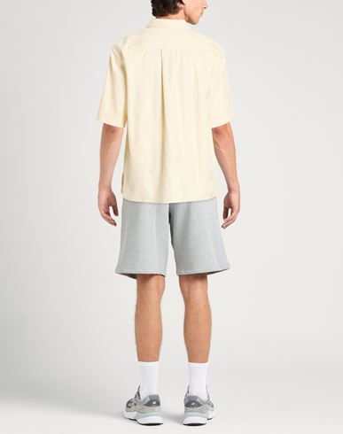 Man Shirt Ivory Size L Cotton, Silk
