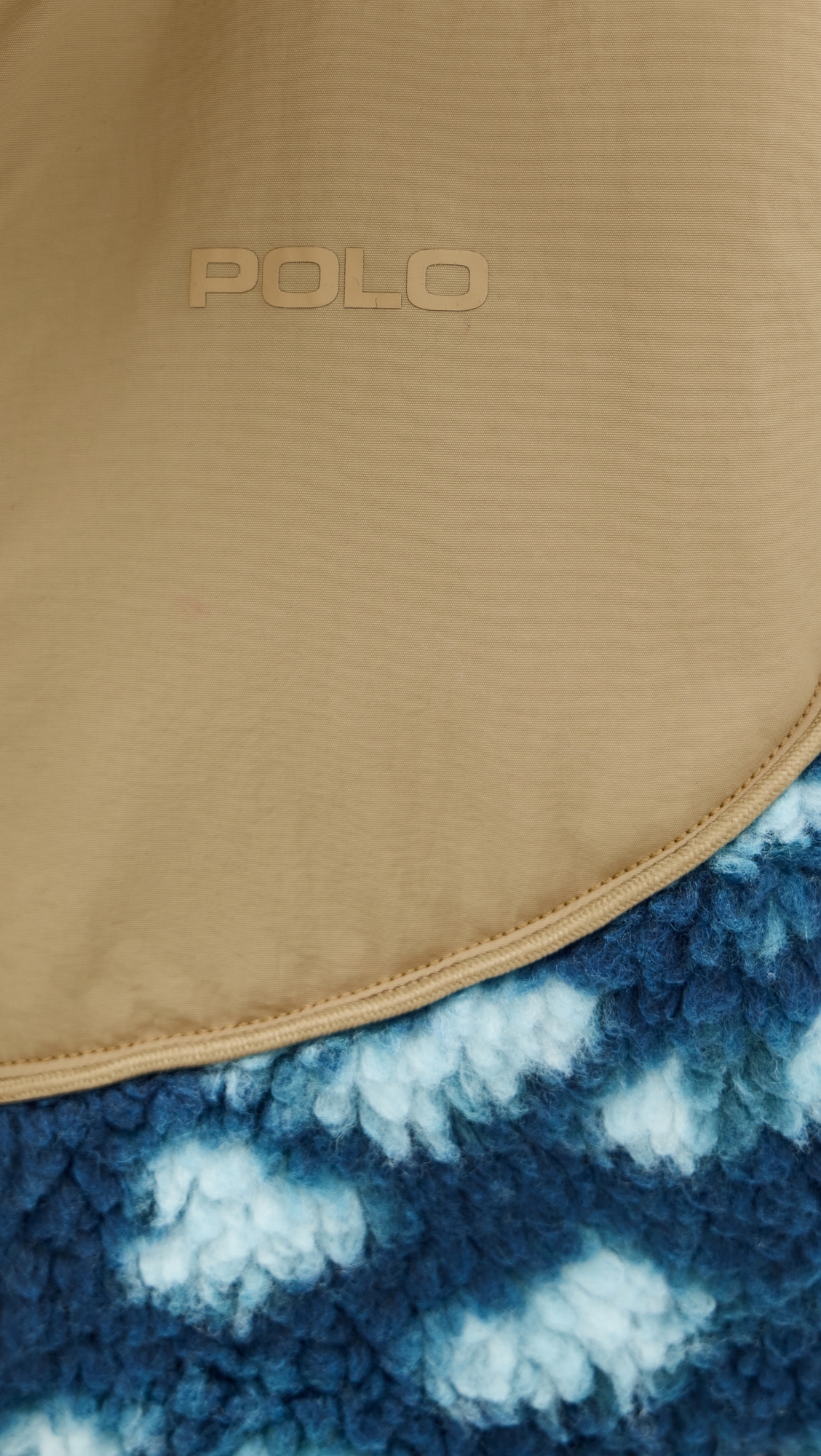 Jacquard Knit Long Sleeve Funnel Neck Jacket Tie Dye Jacquard