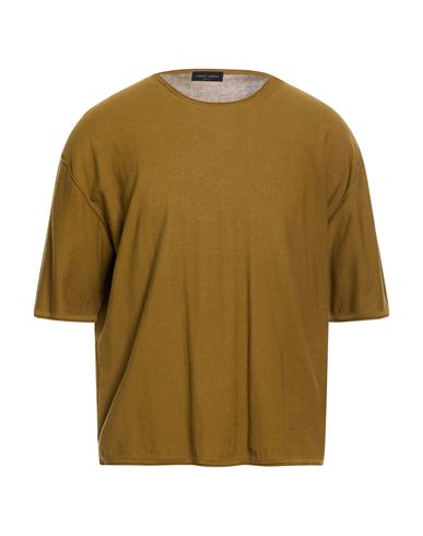 Man Sweater Military green Size 44 Cotton