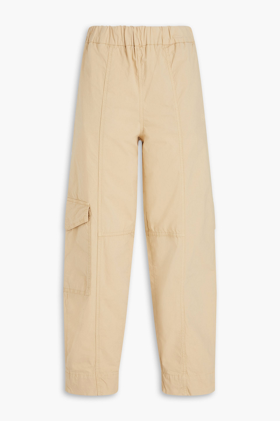 Stretch-cotton tapered pants