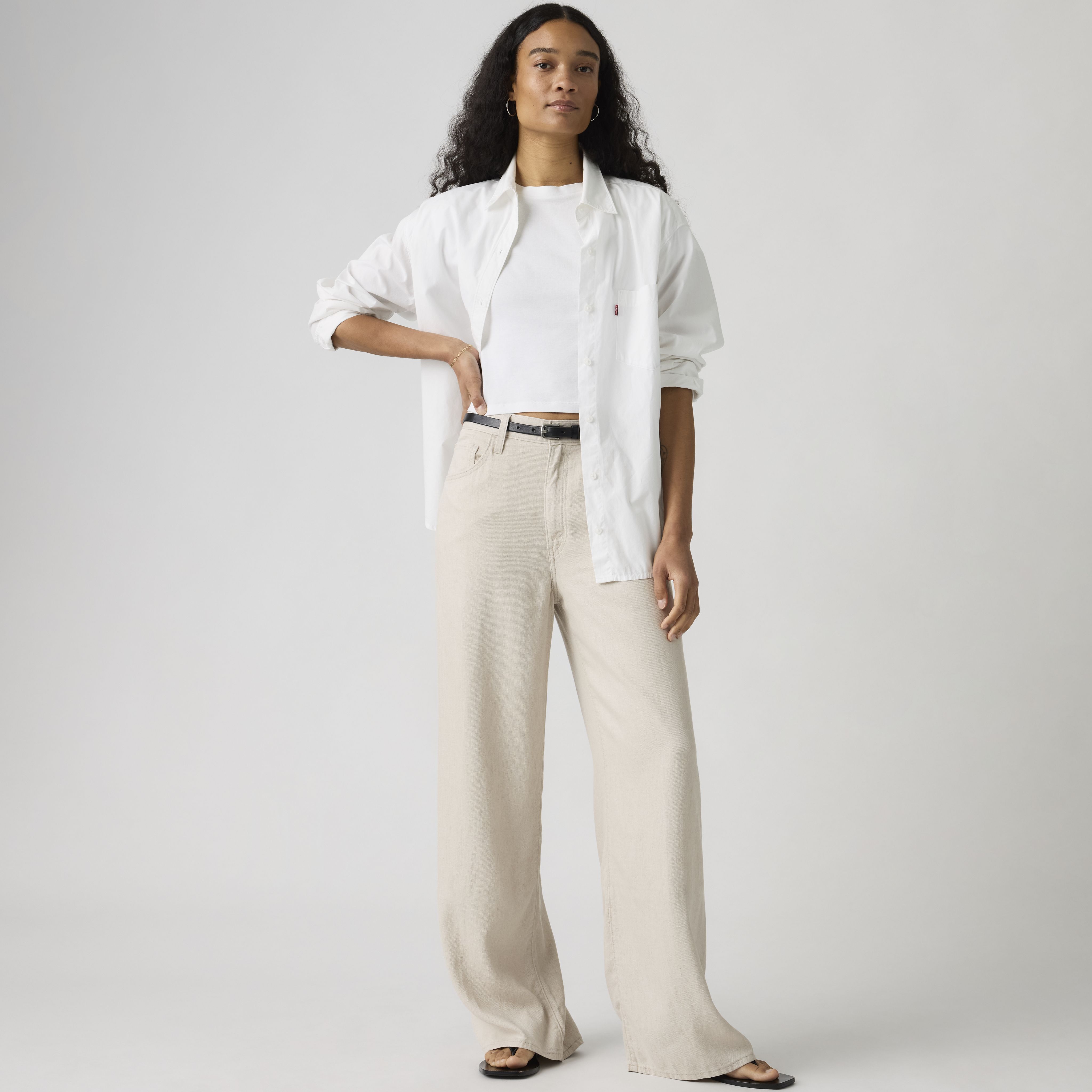 Cinch Wide Leg Jeans