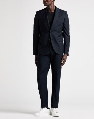 Man Suit Midnight blue Size 42 Polyester, Viscose