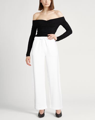 Woman Pants White Size XS Cotton, Polyester