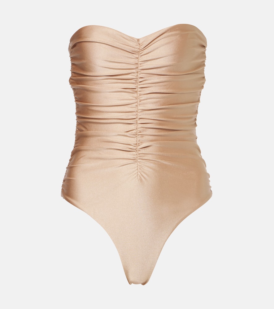 Trophy open-back swimsuit