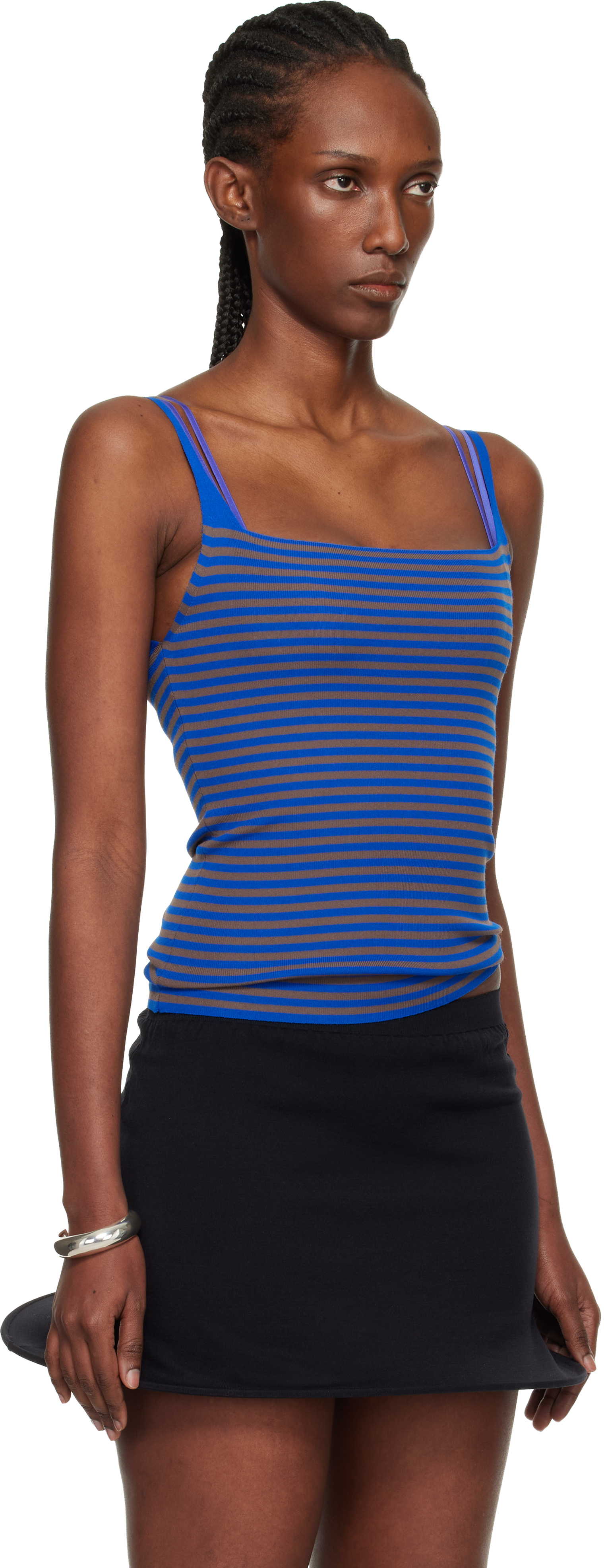 Blue & Brown Camu Tank Top