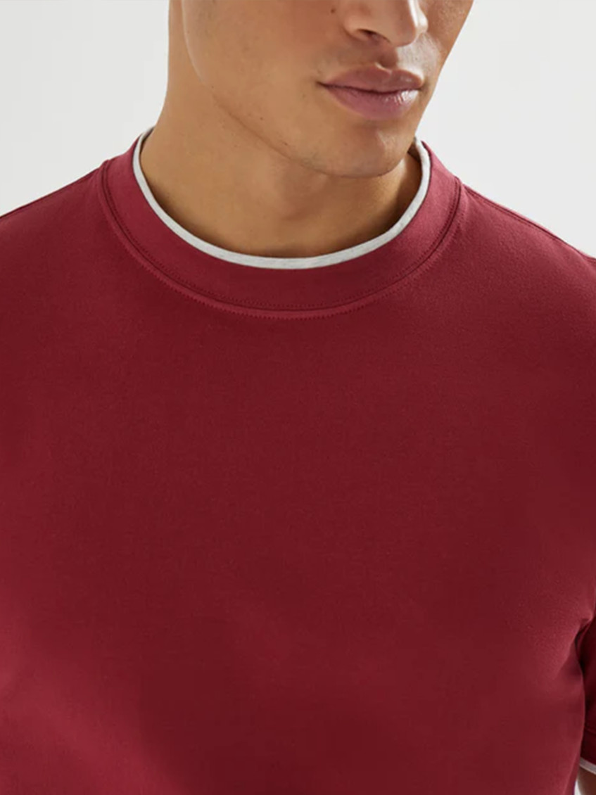 Brunello Cucinelli - crew neck cotton t shirt short sleeve