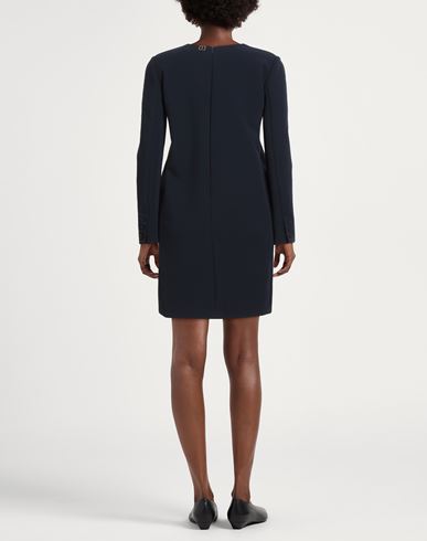 Woman Mini dress Navy Size 10 Polyester, Viscose, Elastane