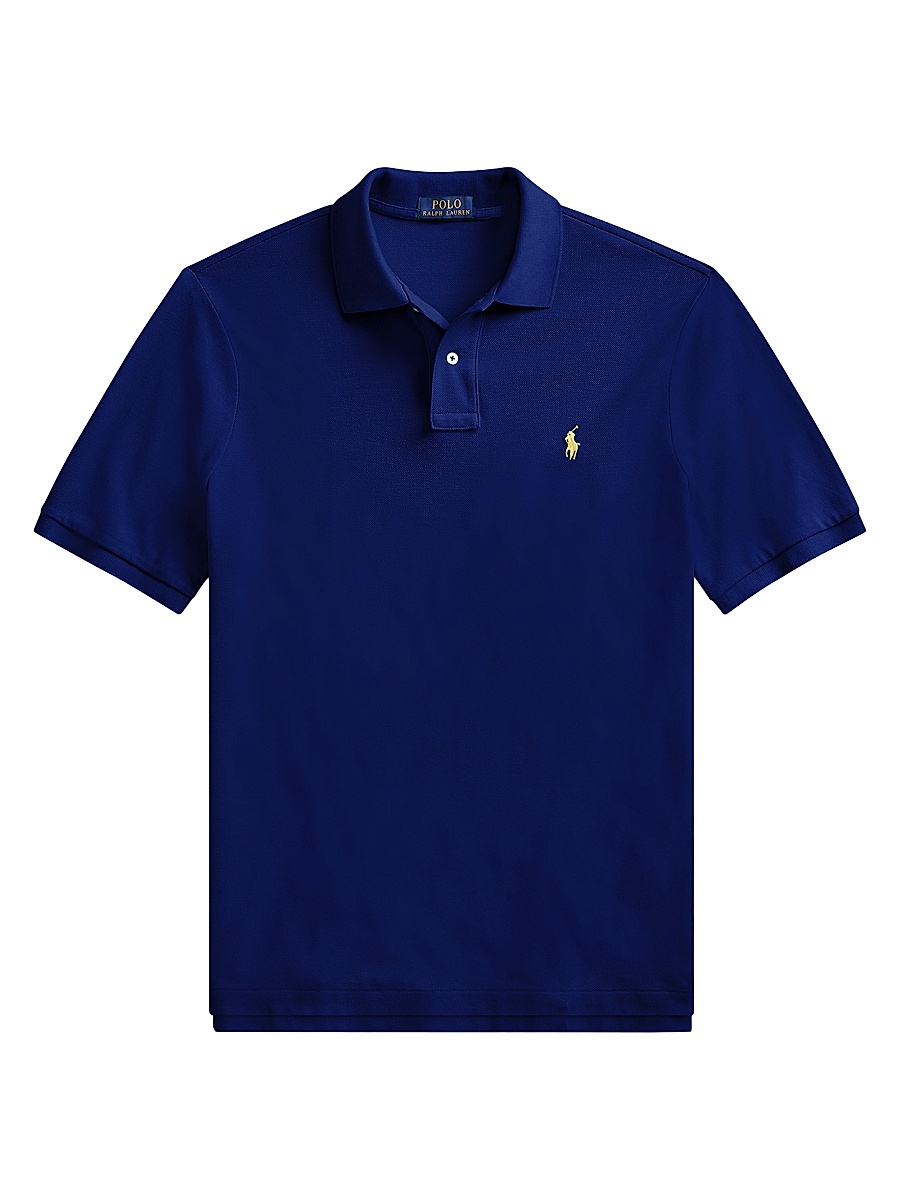 Men's Logo Cotton Slim-Fit Polo Shirt - Fall Royal