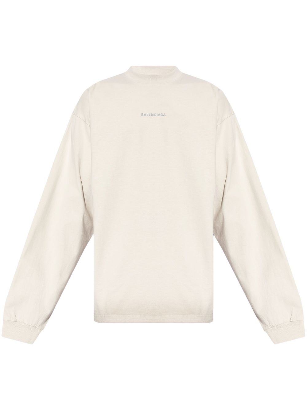 Logo-print cotton sweatshirt - Grey