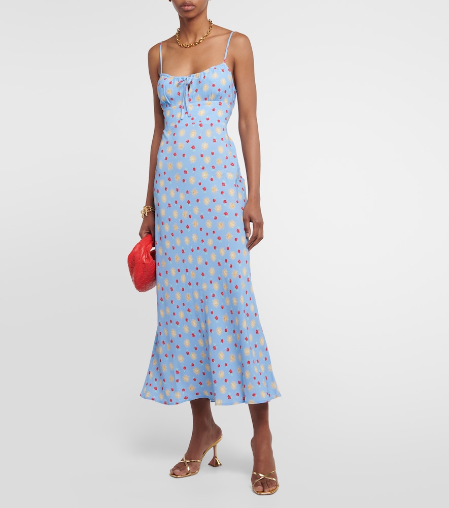 Rixo Lanie printed midi dress