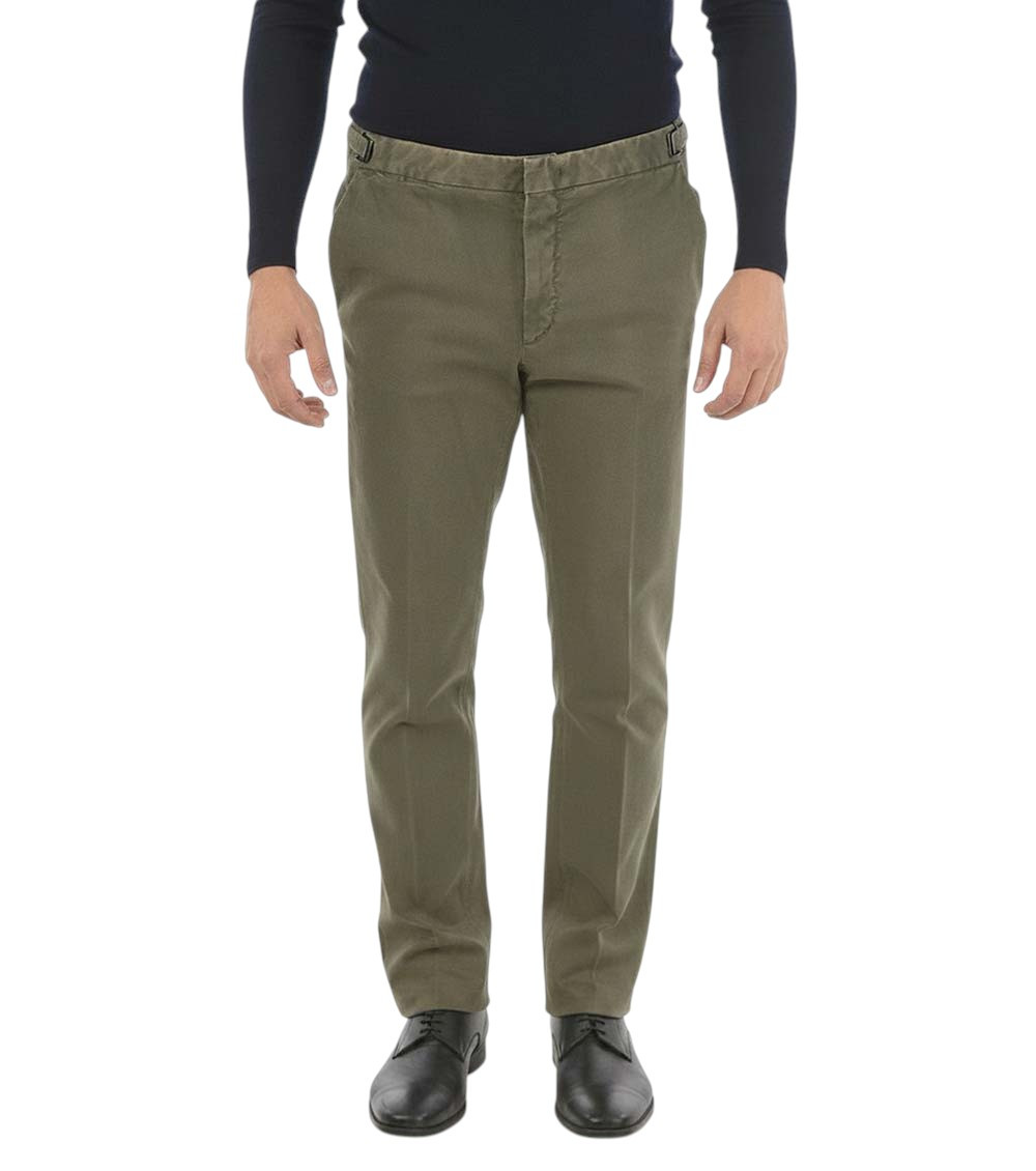 Green Slim Chino Pants