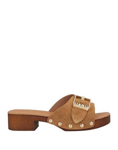 Kianid X Woman Sandals Camel Size 11 Leather