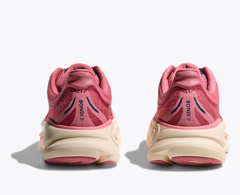 HOKA Women's Bondi 9 Shoes in Lingonberry/Cranberry