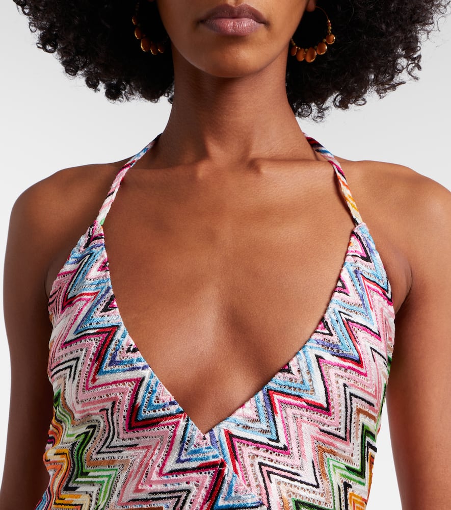 Zigzag midi dress
