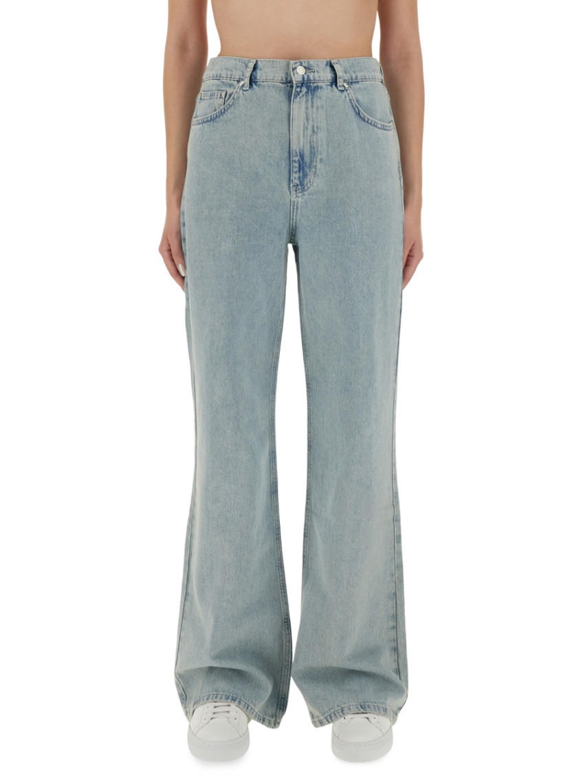 Denim Flared High Rise Jeans