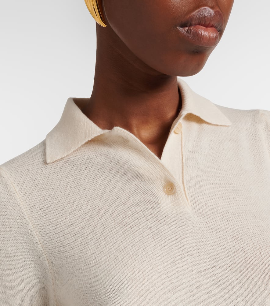 Cashmere polo sweater