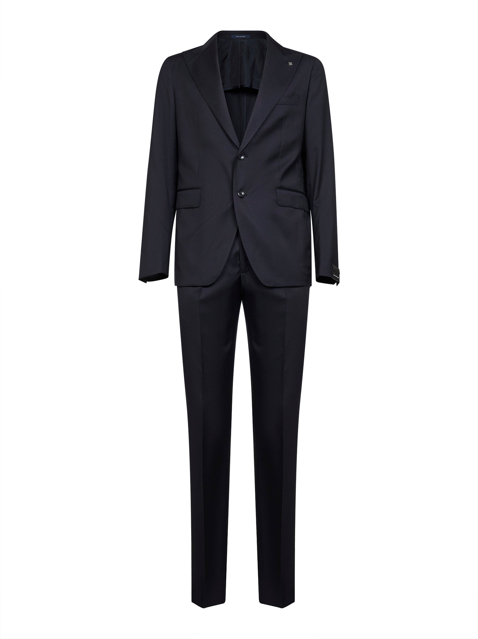 Single-Breasted Virgin Wool Suit — Navy
