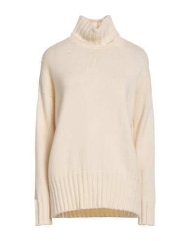 Woman Turtleneck Ivory Size 10 Cashmere