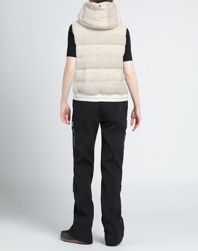 Woman Vest Cream Size 4 Polyester, Mohair wool, Alpaca wool, Polyamide
