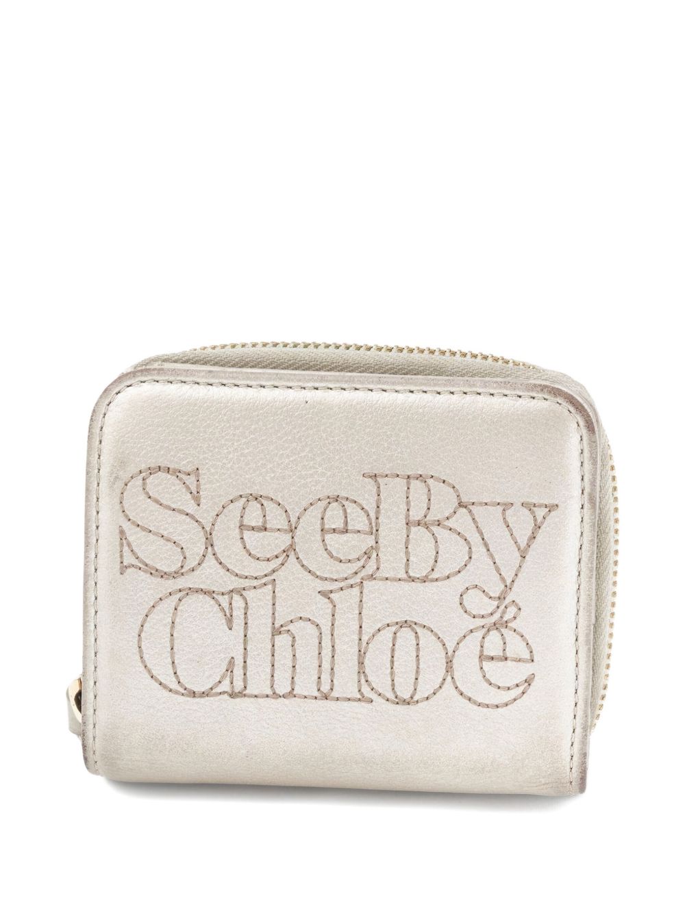 2000s leather wallet - Neutrals
