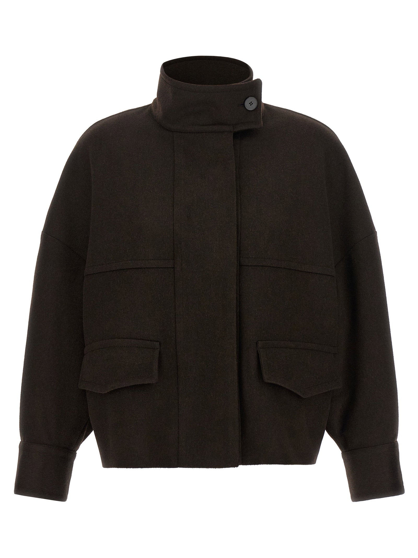 Loro Piana Wool Bomber Jacket — Black