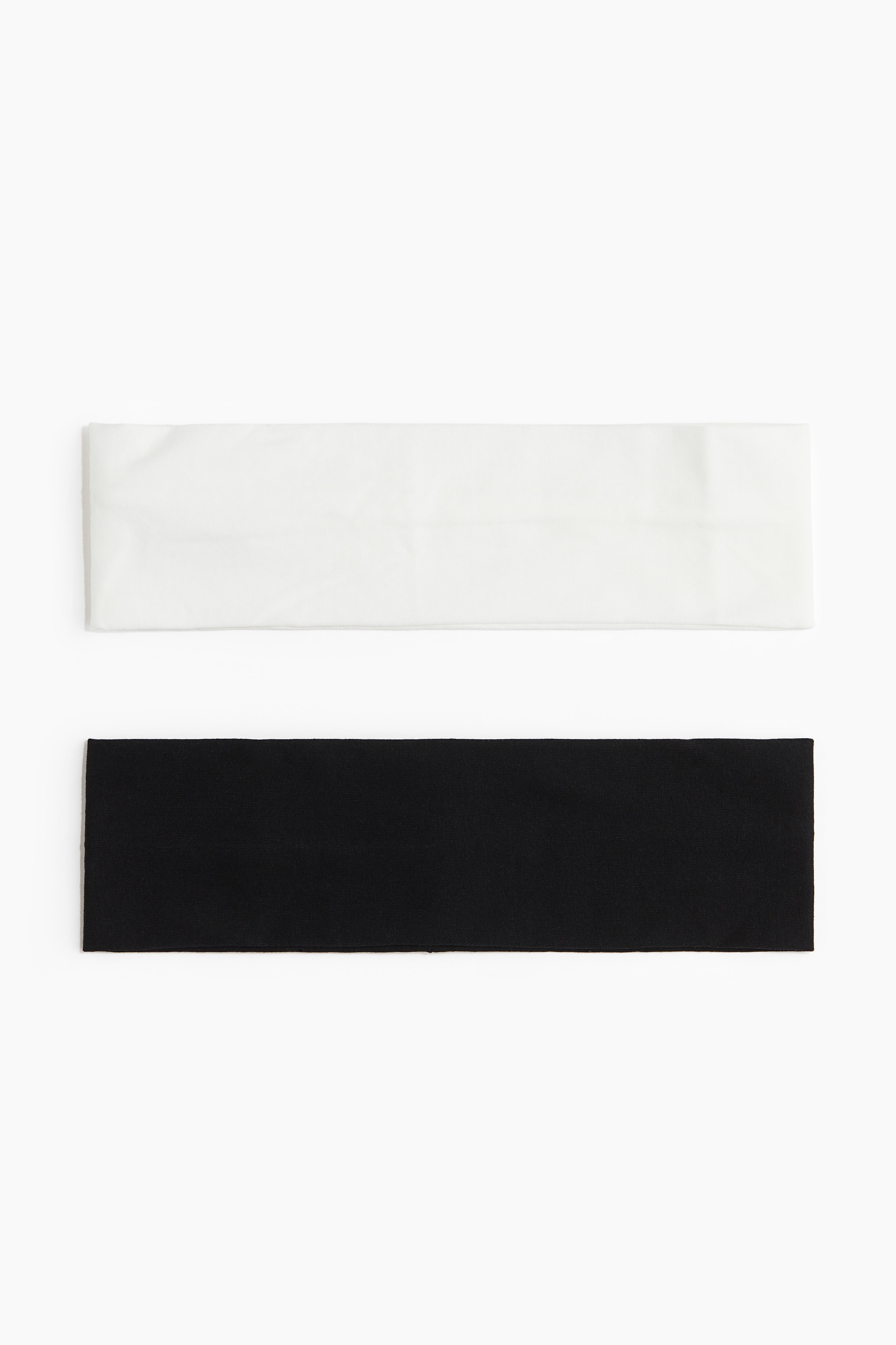 2-pack Jersey Headbands - Black