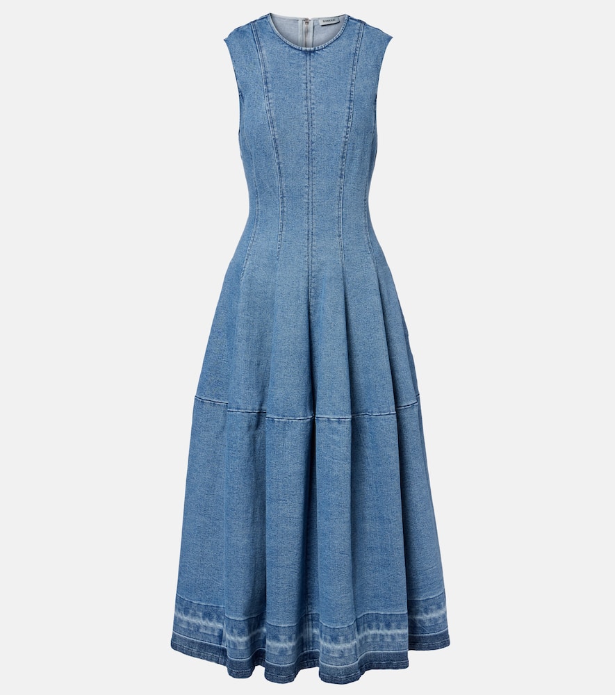 Bowen denim maxi dress