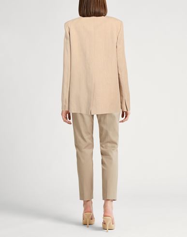 Fabiana Filippi Woman Blazer Beige Size 6 Virgin Wool, Polyamide, Elastane